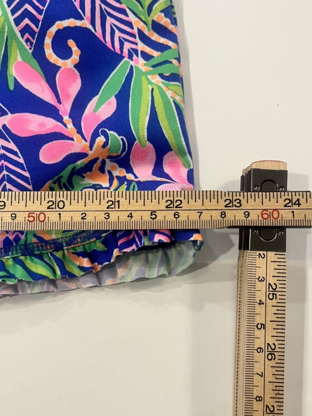 Lilly Pulitzer Luxletic Anika Skort Large How You Like Me Prowl Tiger Ruffle EUC - Picture 7 of 7